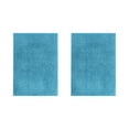 thumbnail image 1 of Better Trends 2 Piece Bathroom Rug Set 100% Polyester (17" x 24" | 17" x" 24) Bath Rug, Water Absorbent Non-Slip Bath Mat Machine Washable Micro Plush Collection - Teal, 1 of 6