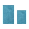 thumbnail image 1 of Better Trends 2 Piece Bathroom Rug Set 100% Polyester (17" x 24" | 21" x 34") Bath Rug, Water Absorbent Non-Slip Bath Mat Machine Washable Micro Plush Collection - Teal, 1 of 6