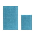 thumbnail image 1 of Better Trends 2 Piece Bathroom Rug Set 100% Polyester (17" x 24" | 24" x 40") Bath Rug, Water Absorbent Non-Slip Bath Mat Machine Washable Micro Plush Collection - Teal, 1 of 6