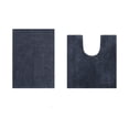 thumbnail image 1 of Better Trends 2 Piece Bathroom Rug Set 100% Polyester (17" x 24" | 20" x 20") Bath Rug, Water Absorbent Non-Slip Bath Mat Machine Washable Micro Plush Collection - Charcoal, 1 of 6