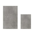 thumbnail image 1 of Better Trends 2 Piece Bathroom Rug Set 100% Polyester (17" x 24" | 24" x 40") Bath Rug, Water Absorbent Non-Slip Bath Mat Machine Washable Micro Plush Collection - Gray, 1 of 6