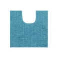 thumbnail image 1 of Better Trends U-Shape Toilet Rug 100% Polyester, Non-Slip Rug, Water Absorbent, Machine Washable, 20" x 20" Contour Bath Rug Micro Plush Collection - Teal, 1 of 6