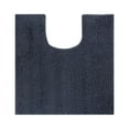thumbnail image 1 of Better Trends U-Shape Toilet Rug 100% Polyester, Non-Slip Rug, Water Absorbent, Machine Washable, 20" x 20" Contour Bath Rug Micro Plush Collection - Charcoal, 1 of 6