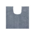thumbnail image 1 of Better Trends U-Shape Toilet Rug 100% Polyester, Non-Slip Rug, Water Absorbent, Machine Washable, 20" x 20" Contour Bath Rug Micro Plush Collection - Gray, 1 of 6