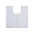 thumbnail image 1 of Better Trends U-Shape Toilet Rug 100% Polyester, Non-Slip Rug, Water Absorbent, Machine Washable, 20" x 20" Contour Bath Rug Micro Plush Collection - White, 1 of 5