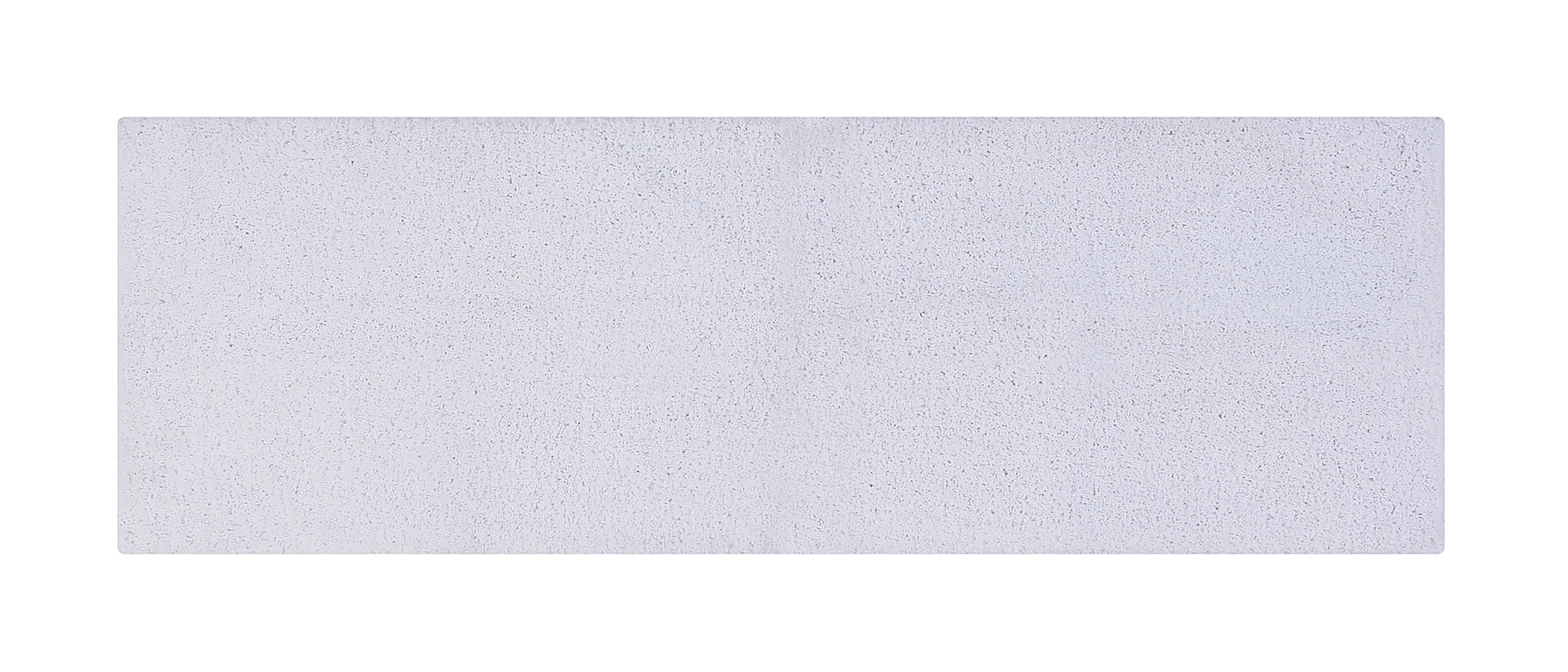 Better Trends Long Runner Bathroom Rug Extra Soft Non-Slip Bath Mat Water Absorbent 100% Polyester Machine Washable Mat 20" x 60" Micro Plush Collection - White