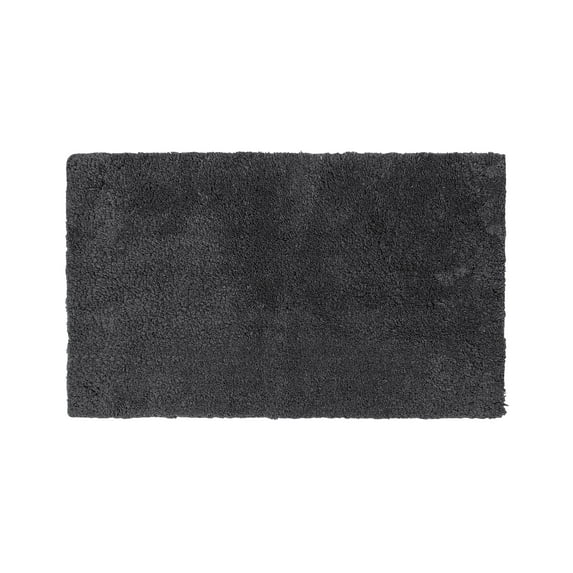Better Trends Bath Room Rugs Tufted 100% Polyester 24" x 40" Bath Rug, Water Absorbent Non-Slip Bath Mat Machine Washable Micro Plush Collection - Charcoal