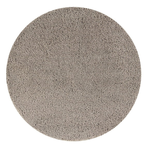 Better Trends 30'' Round Shape Bathroom Rug Tufted 100% Polyester Water Absorbent Non-Slip, Machine Washable Micro Plush Collection - Beige