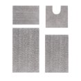 thumbnail image 1 of Better Trends 4 Piece Bathroom Rug Set 100% Polyester Bath Rug, Water Absorbent Non-Slip Bath Mat Machine Washable Micro Plush Collection - Gray, 1 of 3