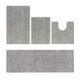 thumbnail image 1 of Better Trends 4 Piece Bathroom Rug Set 100% Polyester Bath Rug, Water Absorbent Non-Slip Bath Mat Machine Washable Micro Plush Collection - Gray, 1 of 3