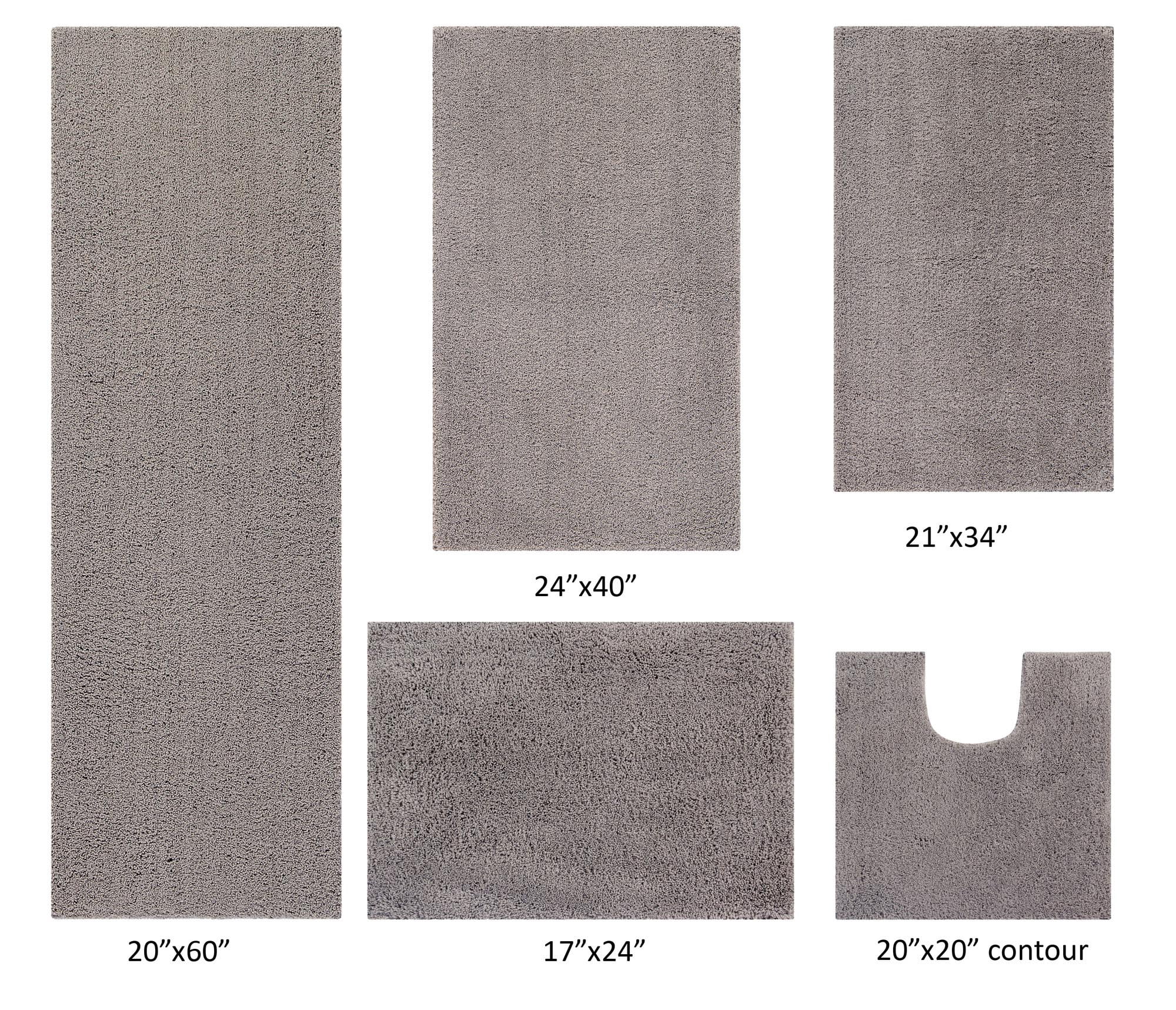 Better Trends 5 Piece Bathroom Rug Set 100% Polyester Bath Rug, Water Absorbent Non-Slip Bath Mat Machine Washable Micro Plush Collection - Beige