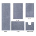 thumbnail image 1 of Better Trends 5 Piece Bathroom Rug Set 100% Polyester Bath Rug, Water Absorbent Non-Slip Bath Mat Machine Washable Micro Plush Collection - Gray, 1 of 9