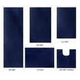 thumbnail image 1 of Better Trends 5 Piece Bathroom Rug Set 100% Polyester Bath Rug, Water Absorbent Non-Slip Bath Mat Machine Washable Micro Plush Collection - Navy, 1 of 9