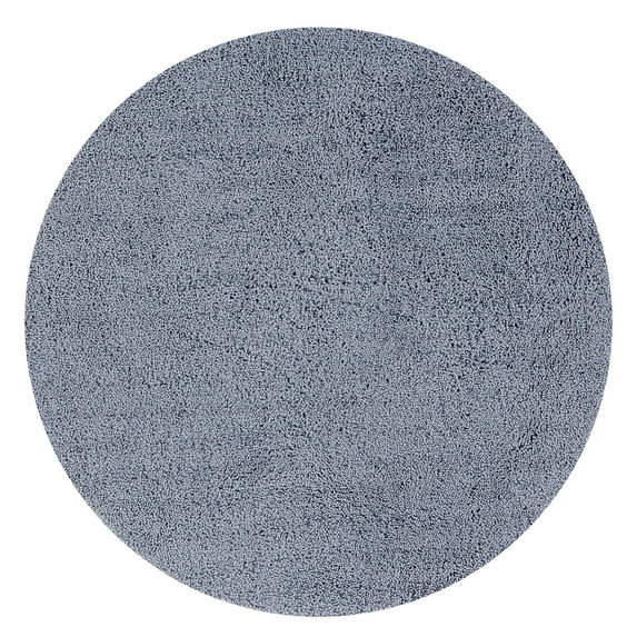 Better Trends 30'' Round Shape Bathroom Rug Tufted 100% Polyester Water Absorbent Non-Slip, Machine Washable Micro Plush Collection - Gray