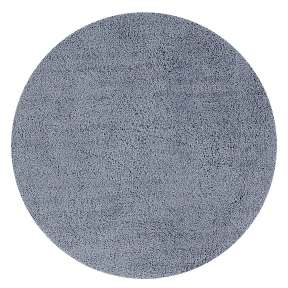 Better Trends 30'' Round Shape Bathroom Rug Tufted 100% Polyester Water Absorbent Non-Slip, Machine Washable Micro Plush Collection - Gray
