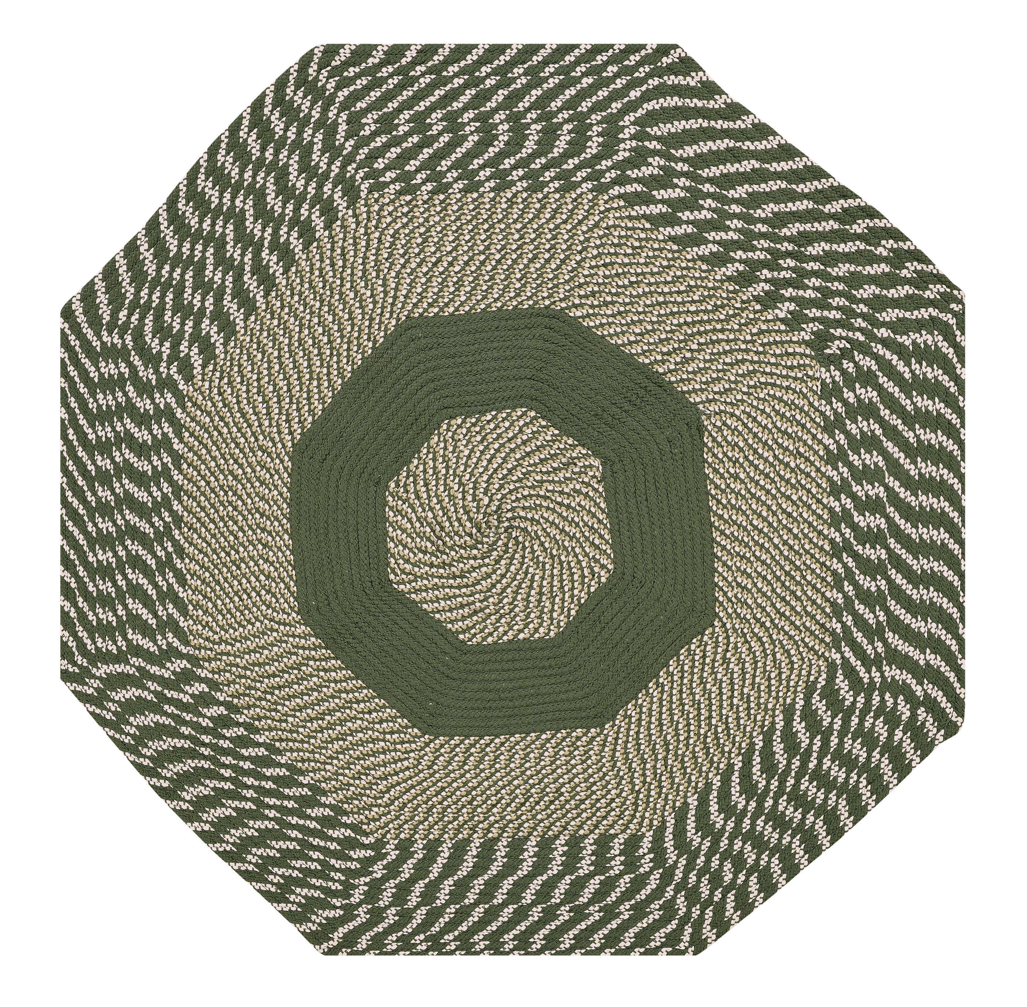 Better Trends Octagonal Braided Rug, 72