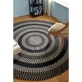 thumbnail image 1 of Better Trends Round Braided Rug, 8' (96") Diameter, Reversible Indoor Area Rug for Living Room or Bedroom, Stain-Resistant 100% Polypropylene, Newport Collection – Black, 1 of 5