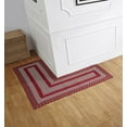 thumbnail image 1 of Better Trends L-Shaped Braided Rug, 20" x 48" x 48", Reversible 100% Polypropylene Indoor Corner Area Rug, Newport Collection – Barn Red, 1 of 5