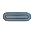 thumbnail image 1 of Better Trends Braided Runner Rug, 2' x 9' (24" x 108"), Reversible Indoor Hallway or Kitchen Rug, 100% Polypropylene, Newport Collection – Slate Blue, 1 of 3