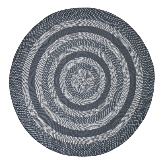 Better Trends Newport Area Rug 100% Polypropylene 72" Round Slate Blue