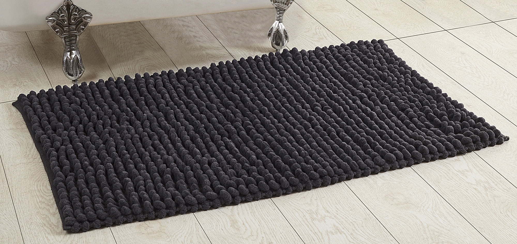 Better Trends Noodle Tufted Bath Mat Rug 100 Micro Polyester, 27" x 45