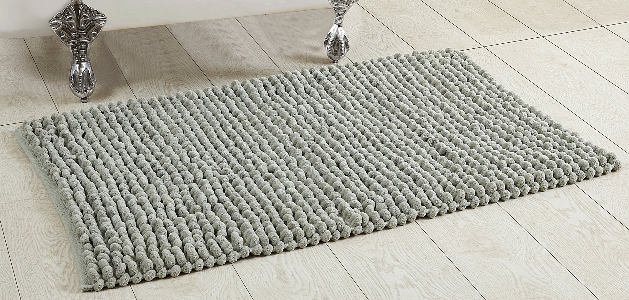 Spirella collection thin bath mat 100% polyester and microfiber