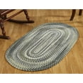 thumbnail image 1 of Better Trends Oval Braided Rug 20"x 30" 100% Cotton Rug for Indoor Use, Area Rug for Bedroom Ombre Chenille Collection - (Olive), 1 of 4