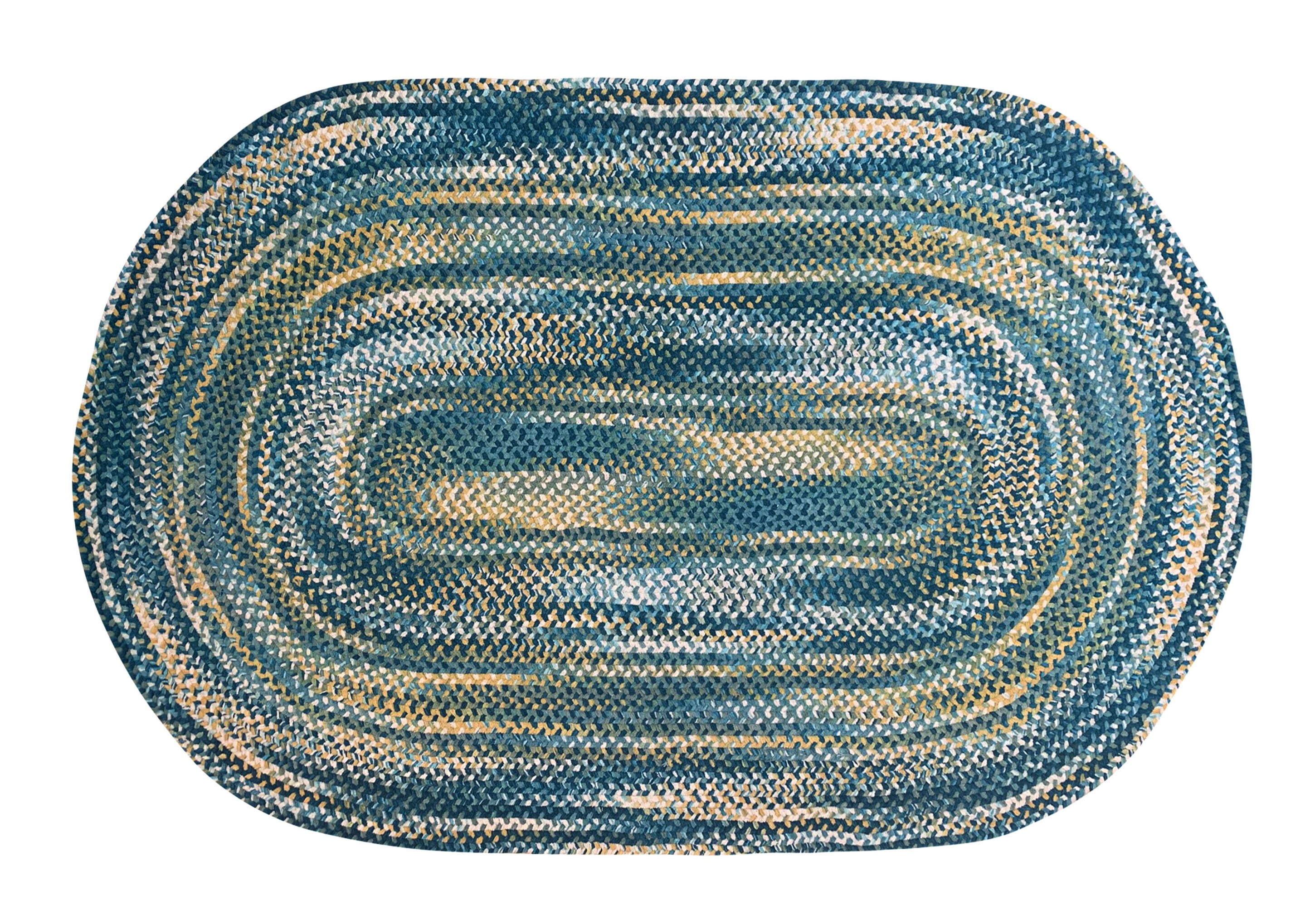 Better Trends Ombre Braid Braided Reversible Indoor Area Utility Rug ...