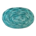 thumbnail image 1 of Better Trends Ombre Braid Braided Reversible Indoor Area Utility Rug, 100% Cotton, 96" x 120" Oval, Aqua, 1 of 4