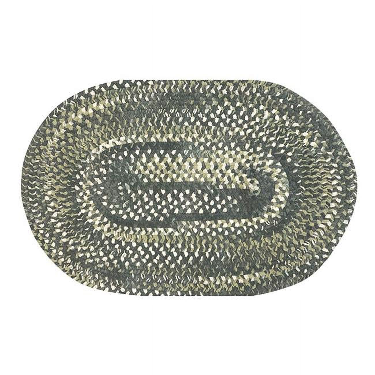 Better Trends Ombre Chenille Collection 100 Cotton Oval Braided Rug