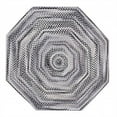 thumbnail image 1 of Better Trends 48" Octagonal Braided Rug – 100% Cotton Reversible Accent Rug for Entryway, Kitchen, Bedroom – Ombre Chenille Collection – Black, 1 of 2