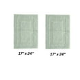 thumbnail image 1 of Better Trends Premium 2 Piece Bathroom Rug Set 100% Cotton, Extra Soft Tufted Bath Mat, Water Absorbent & Reversible Mat, Dark Sage Lux Collection, 1 of 2