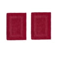 thumbnail image 1 of Better Trends Premium 2 Piece Bathroom Rug Set 100% Cotton, Extra Soft Tufted Bath Mat, Water Absorbent & Reversible Mat, Red Lux Collection, 1 of 2