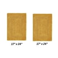 thumbnail image 1 of Better Trends Premium 2 Piece Bathroom Rug Set 100% Cotton, Extra Soft Tufted Bath Mat, Water Absorbent & Reversible Mat, Yellow Lux Collection, 1 of 2