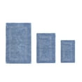 thumbnail image 1 of Better Trends Premium 3 Piece Bathroom Rug Set 100% Cotton, Extra Soft Tufted Bath Mat, Water Absorbent & Reversible Mat, Dark Blue Lux Collection, 1 of 2