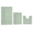 thumbnail image 1 of Better Trends Premium 3 Piece Bathroom Rug Set 100% Cotton, Extra Soft Tufted Bath Mat, Water Absorbent & Reversible Mat, Dark Sage Lux Collection, 1 of 2
