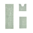 thumbnail image 1 of Better Trends Premium 3 Piece Bathroom Rug Set 100% Cotton, Extra Soft Tufted Bath Mat, Water Absorbent & Reversible Mat, Dark Sage Lux Collection, 1 of 2