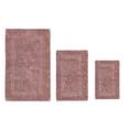 thumbnail image 1 of Better Trends Premium 3 Piece Bathroom Rug Set 100% Cotton, Extra Soft Tufted Bath Mat, Water Absorbent & Reversible Mat, Pink Lux Collection, 1 of 2