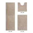 thumbnail image 1 of Better Trends Premium 3 Piece Bathroom Rug Set 100% Cotton, Extra Soft Tufted Bath Mat, Water Absorbent & Reversible Mat, Sand Lux Collection, 1 of 7