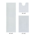 thumbnail image 1 of Better Trends Premium 3 Piece Bathroom Rug Set 100% Cotton, Extra Soft Tufted Bath Mat, Water Absorbent & Reversible Mat, White Lux Collection, 1 of 7