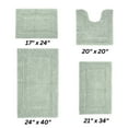 thumbnail image 1 of Better Trends Premium 4 Piece Bathroom Rug Set 100% Cotton, Extra Soft Tufted Bath Mat, Water Absorbent & Reversible Mat, Dark Sage Lux Collection, 1 of 2