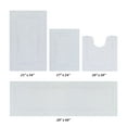 thumbnail image 1 of Better Trends Premium 4 Piece Bathroom Rug Set 100% Cotton, Extra Soft Tufted Bath Mat, Water Absorbent & Reversible Mat, White Lux Collection, 1 of 8