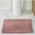 thumbnail image 1 of Better Trends 17" x 24" Premium Bathroom Rugs 100% Cotton Soft Reversible Tufted Bath Mat Water Absorbent Bath Rug Ideal for Bathroom Shower and Tub Use (Pink) Edge Collection, 1 of 4