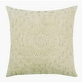 thumbnail image 1 of Better Trends 26"x 26" Euro Pillow Sham 100% Cotton Pillow Cover Medallion Design Machine Washable (Ivory) Rio Collection, 1 of 4