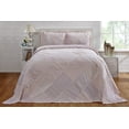 thumbnail image 1 of Better Trends Ruffled Chenille Bedspread Full/Double, Pink, 1 of 2