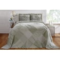 thumbnail image 1 of Better Trends Ruffled Chenille Bedspread Twin, Sage, 1 of 2