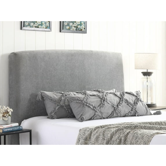 Better Trends Ruffled Diamond 100% Cotton 12" x 36" Body Pillow - Gray