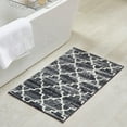thumbnail image 1 of Better Trends 24" x 40" Rectangle Bathroom Rug, 100% Cotton, Soft, Water Absorbent, Non-Slip Bath Mat, Machine Washable, Rugs for Bathroom, Vanity, Shower, Tub – Savio Collection - Gray, 1 of 5