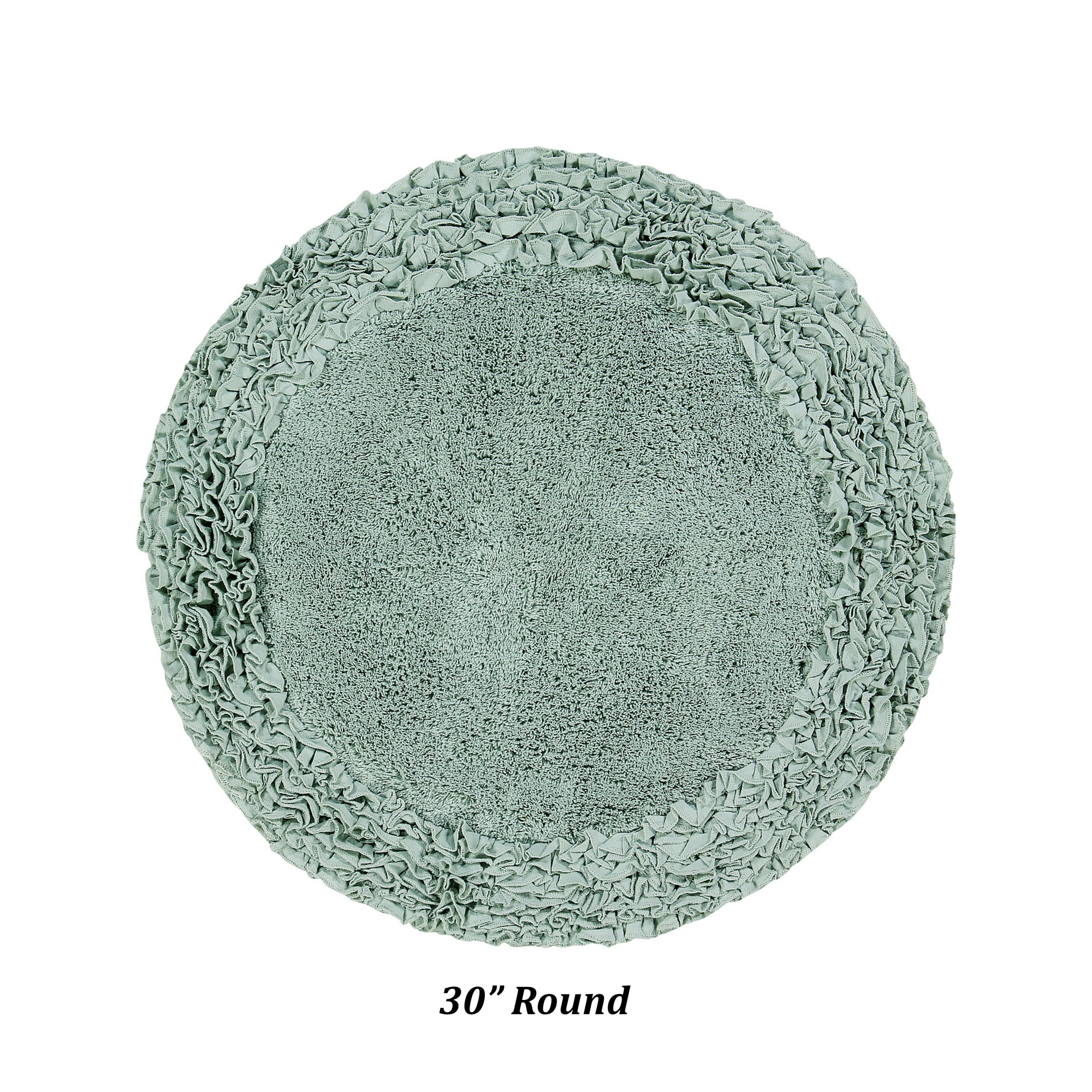 Better Trends 30'' x 30'' Round Shape Bathroom Rug with Non Slip ...