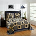 thumbnail image 1 of Better Trends Star Collection in Printed Americana Design 100% Cotton, Twin Bedspread Set, Blue Gold, 1 of 7